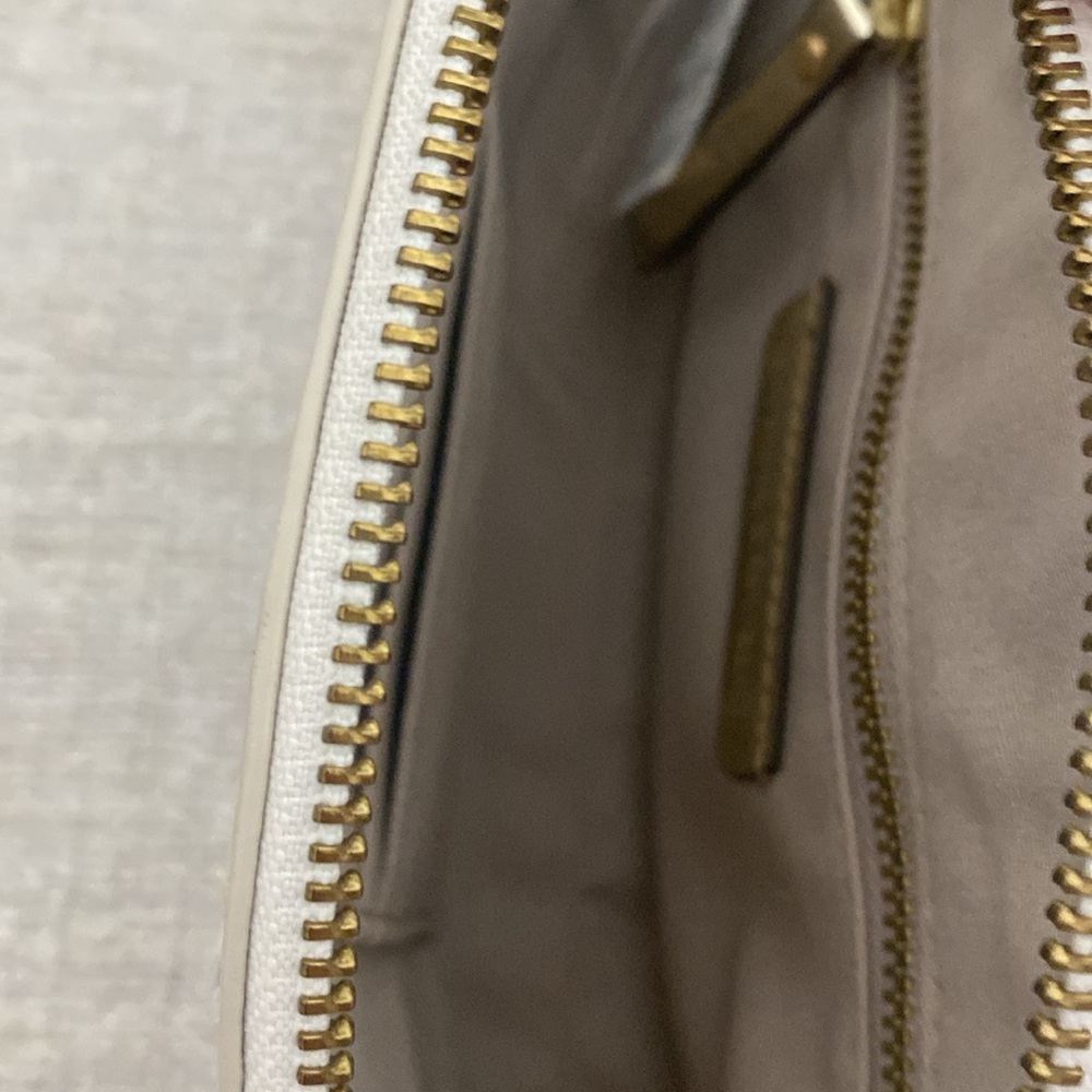 Banana Republic Blue/White Stripe with Pink Pineapple Print Clutch - Picture 11 of 13